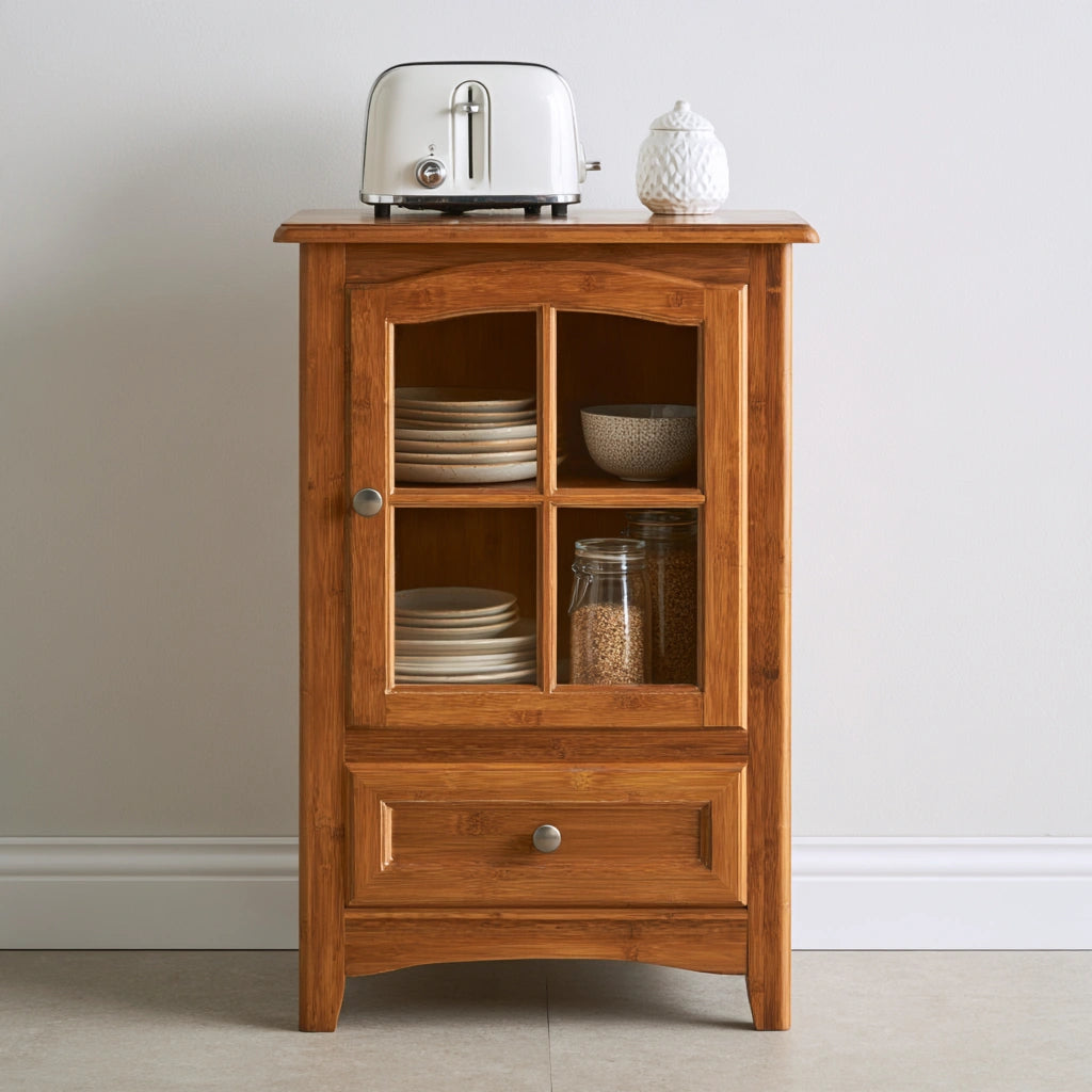 Mobile da cucina in legno, colore legno naturale