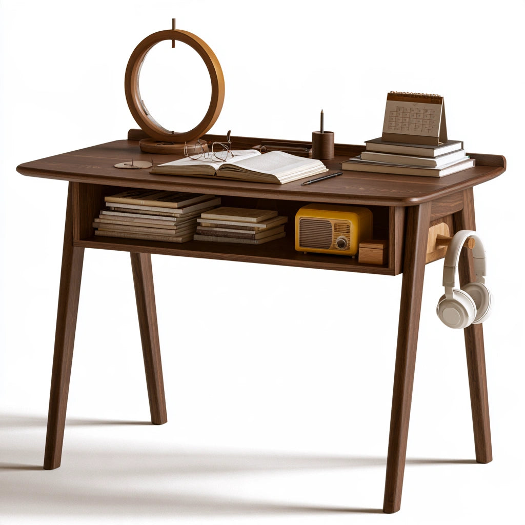 Scrivania in legno, colore legno naturale