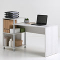 Scrivania moderna in legno, colore bianco